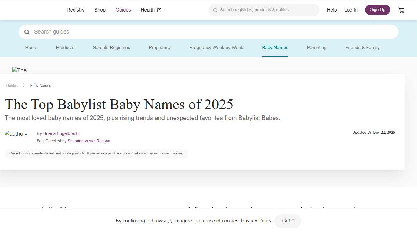 The Hottest Baby Names of 2025 Top Trends from Babylist Babes